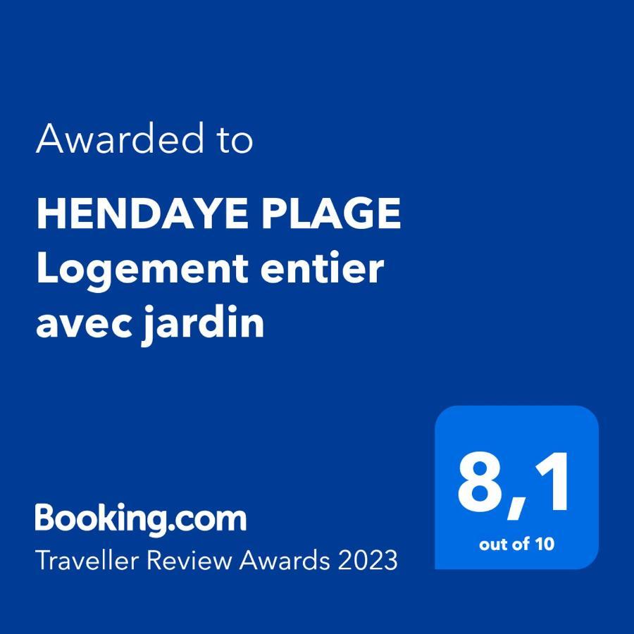Hendaye Plage Logement Entier Avec Jardin Apartment Bagian luar foto